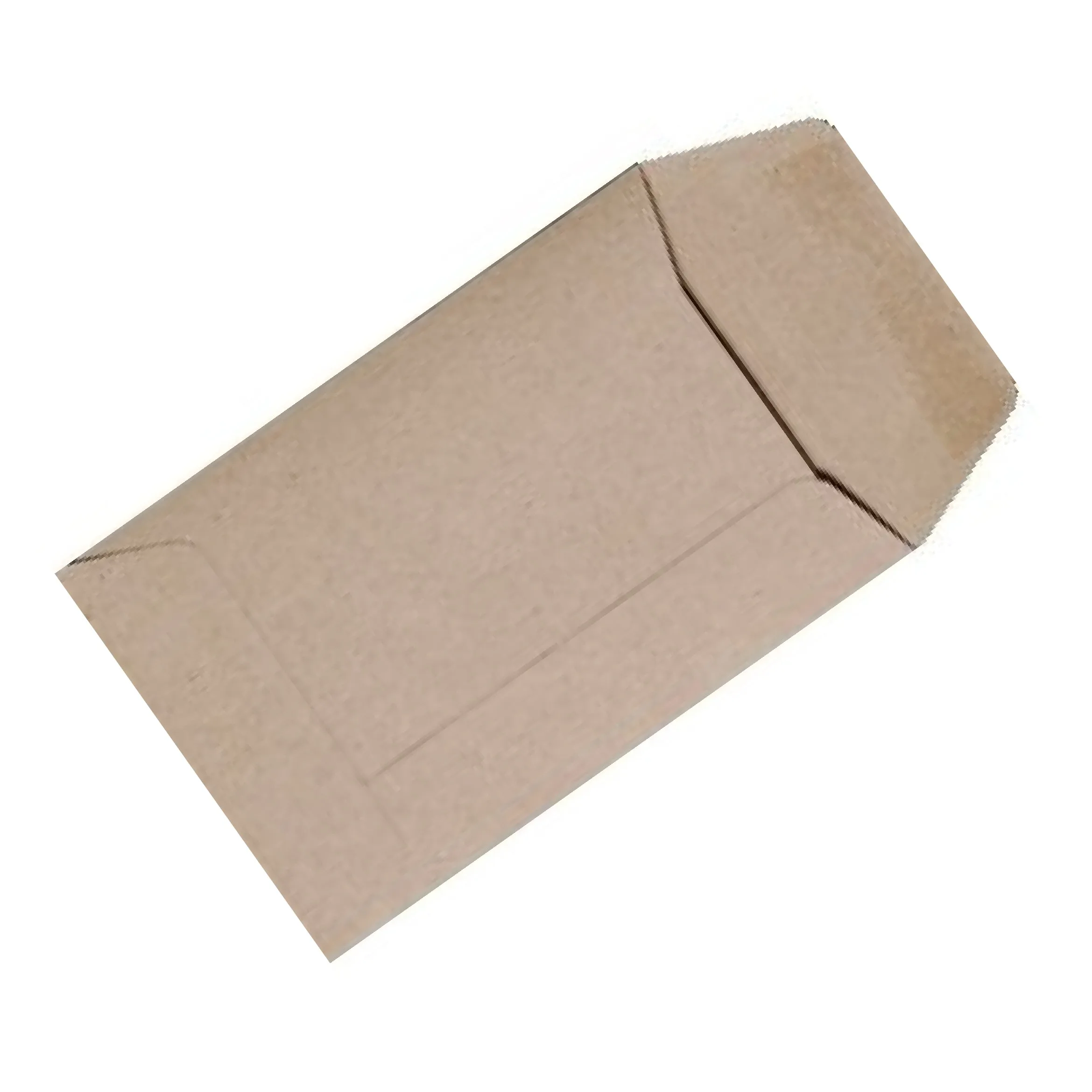 100 x Small Brown School Dinner Money Gummed Envelopes