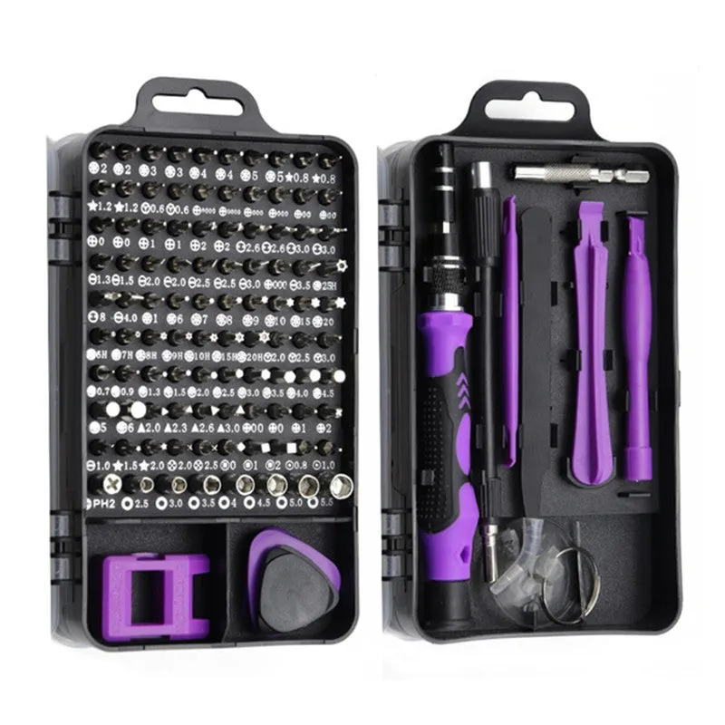 115 in 1 Tool Kit - 98 Screwdriver Bits Multi Devices Repair INSULATED Hand Home Tools