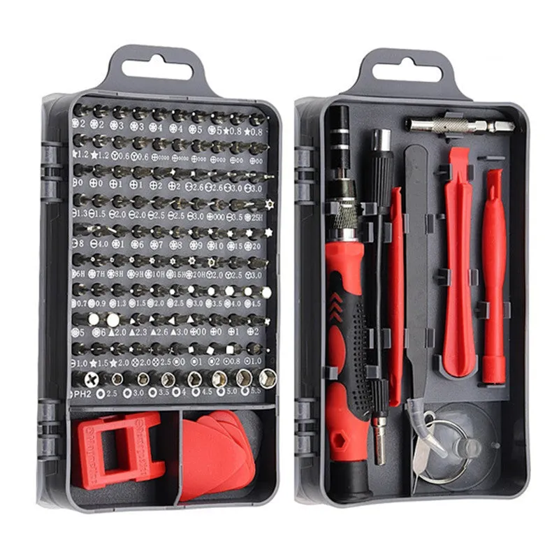 115 in 1 Tool Kit - 98 Screwdriver Bits Multi Devices Repair INSULATED Hand Home Tools