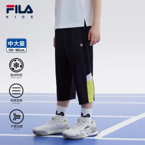 (130-170cm) FILA KIDS ART IN SPORTS PERFORMANCE TENNIS Boy's Knit Pants in Navy