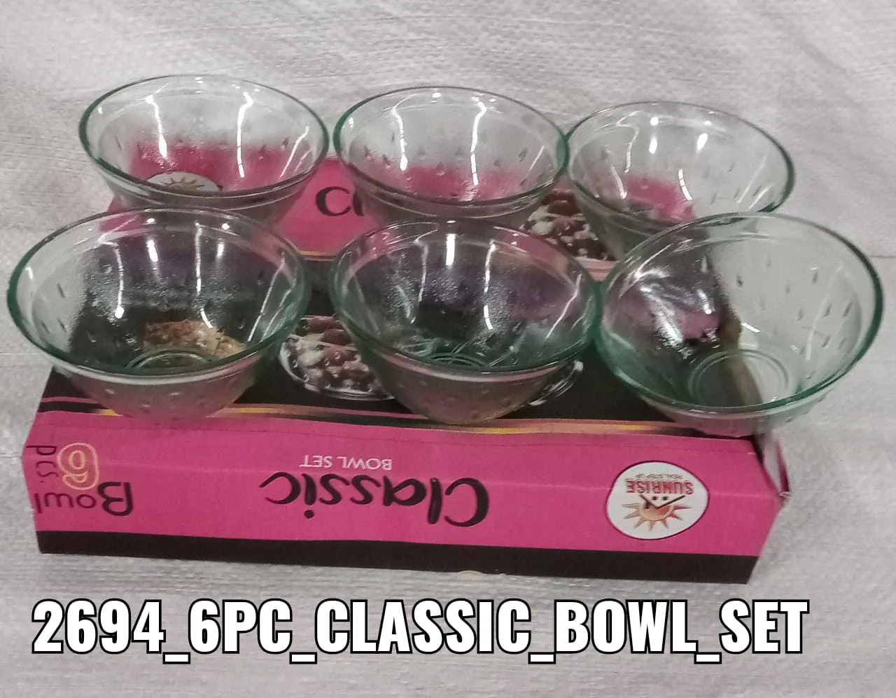 2694 6 Pc Classic Bowl Set used in all kinds of household and kitchen purposes for serving food stuffs and items etc. in it.