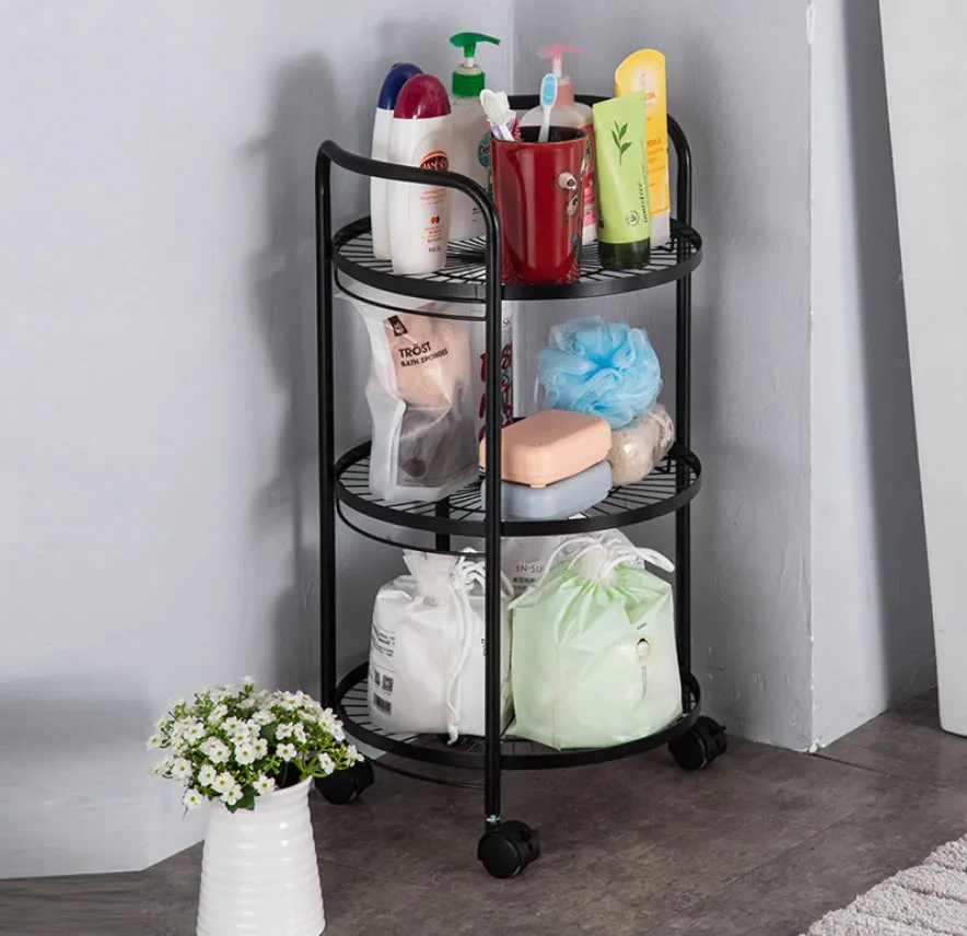 3 Layers Movable Kitchen Storage Rack (040)