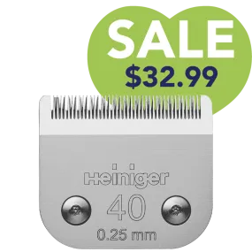 #40 Clipper Blade 0.25 mm by Heiniger