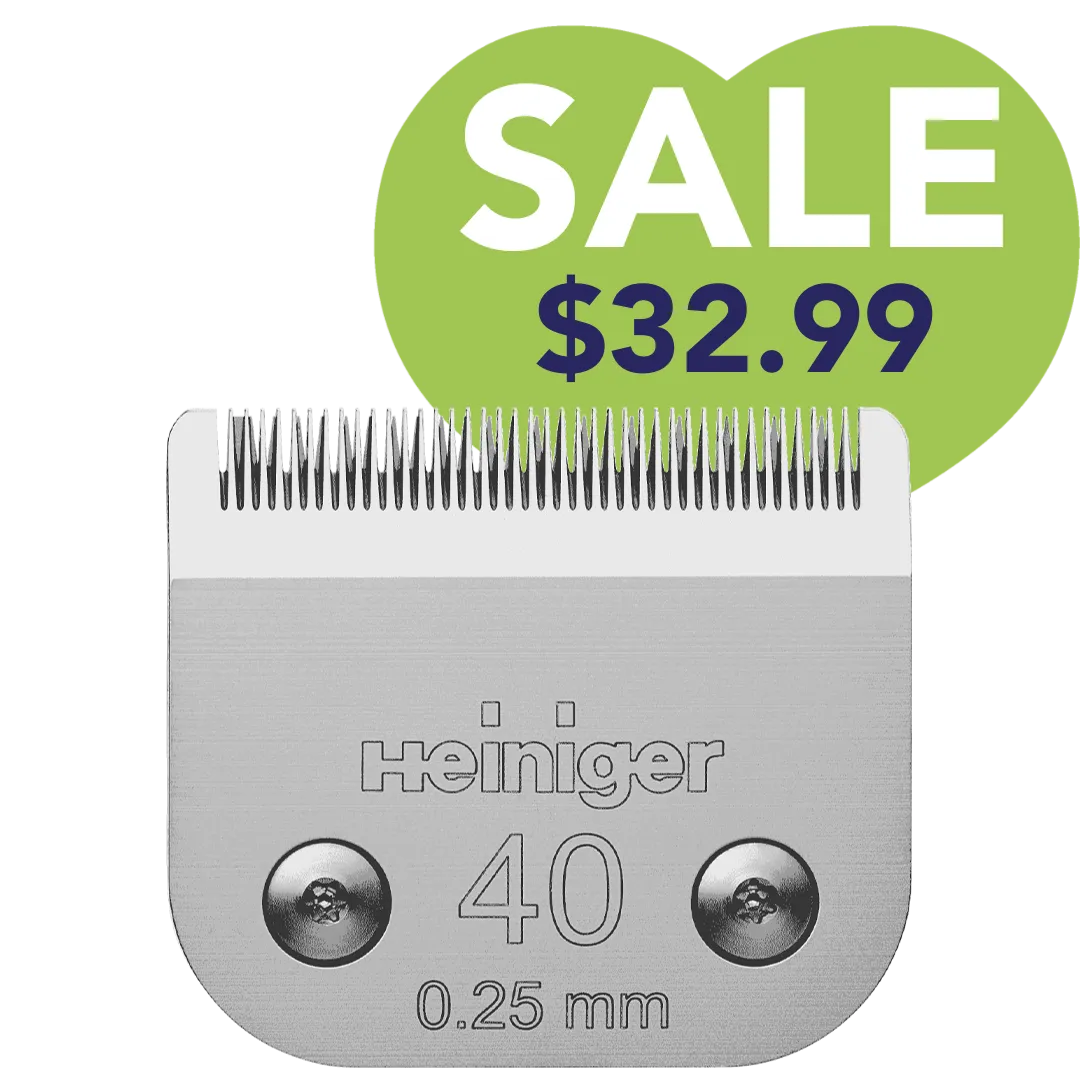 #40 Clipper Blade 0.25 mm by Heiniger