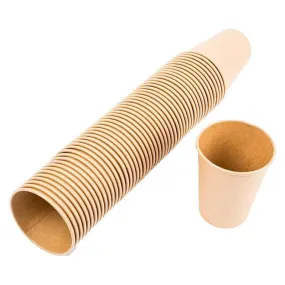 50 Pack Disposable Eco Coffee Cups - 354ml