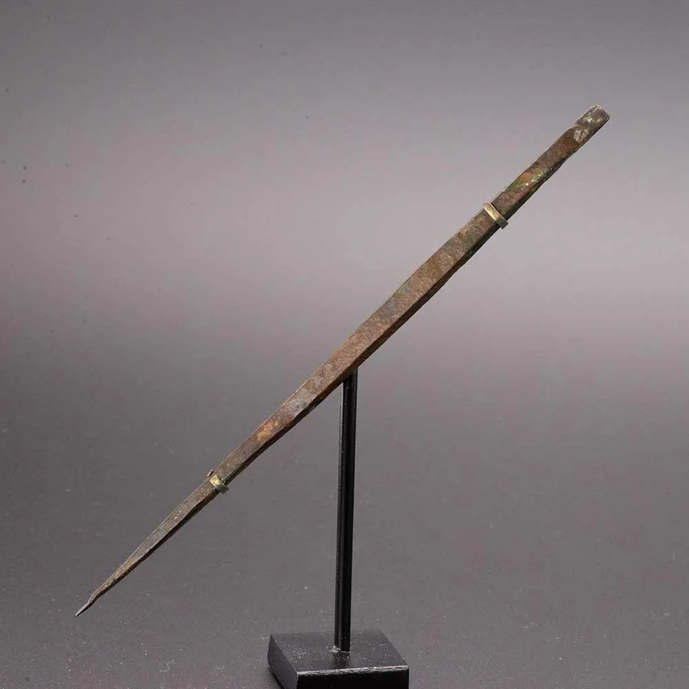 A rare Roman Bronze Medical Needle, Roman Imperial Period, ca. 2nd - 4th Century CE