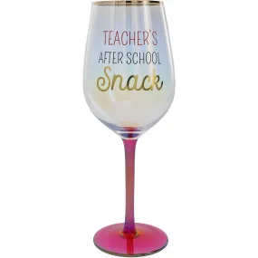 After School Snack 16 oz Wine Glass