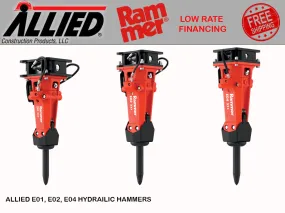 ALLIED Excellence Line Compact range hammer for mini excavators