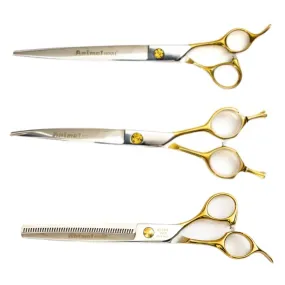 Animal House Prof. Series 7.5” 3 Piece Kit with 47 Tooth Thinner - CHROME (WH)