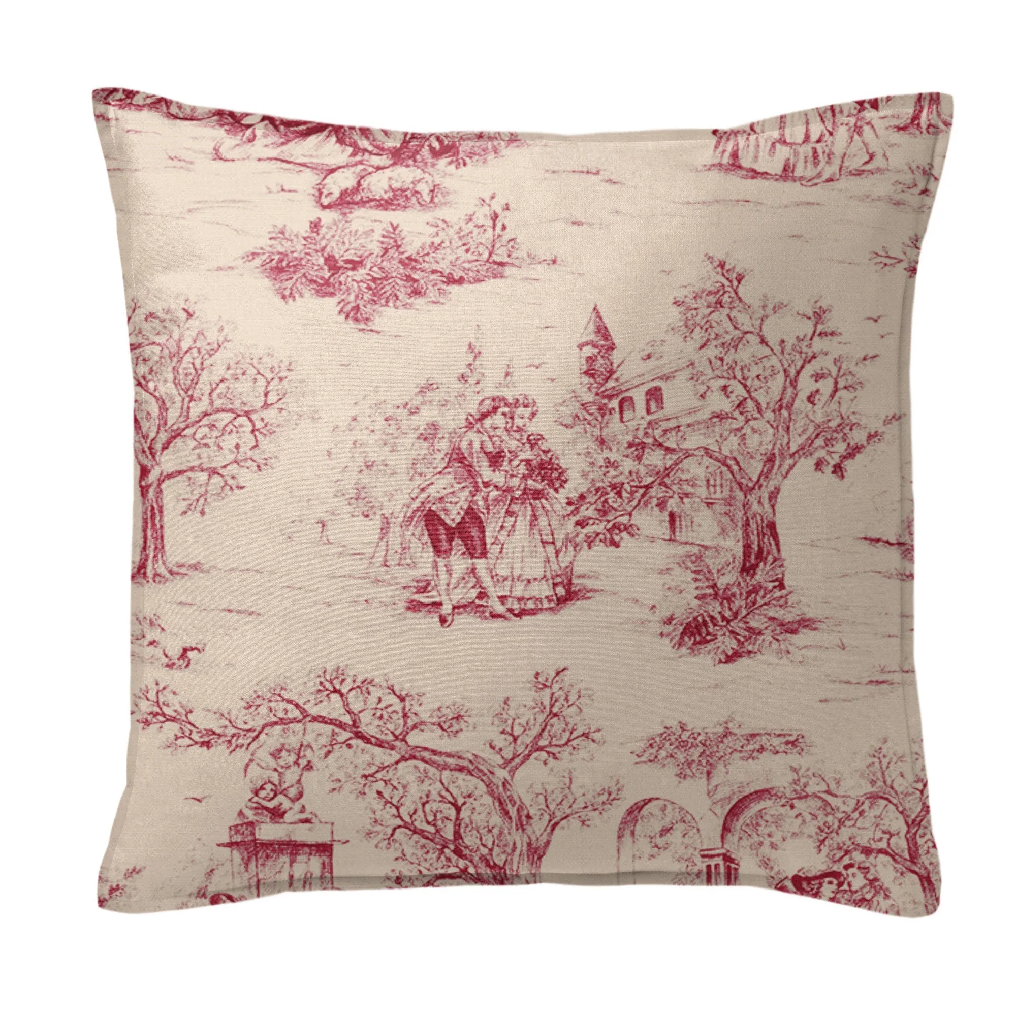 Archamps Toile Red Bedding