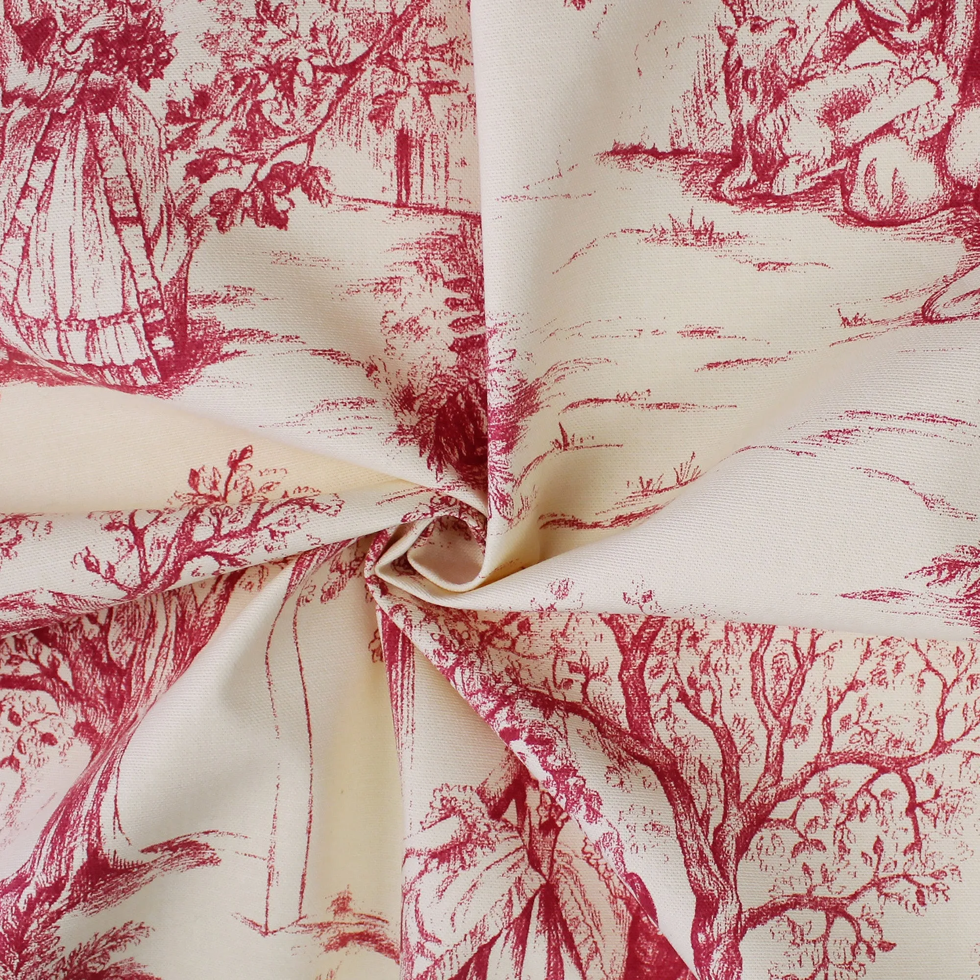 Archamps Toile Red Bedding