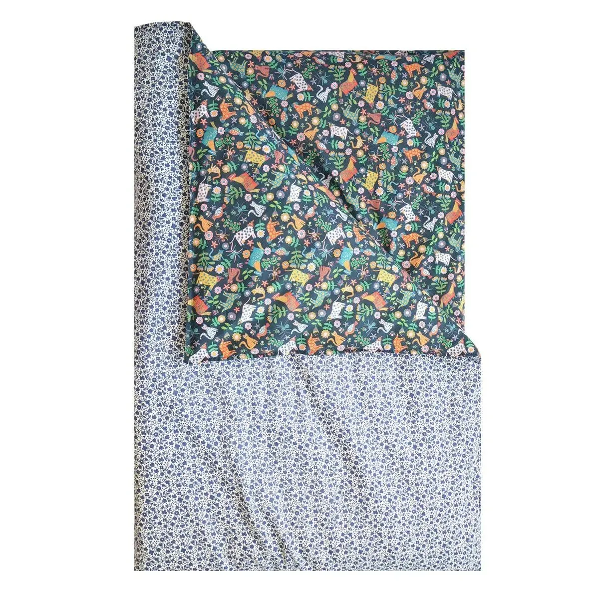 Bedding Made With Liberty Fabric FOLK TAILS & FLORAL STENCIL