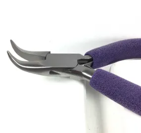 Bent Chain Nose , wire working Pliers, 6.5 inches, reduce hand strain, comfort grip pads