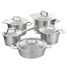 BergHOFF DiNA Meta 10pc Recycled 18/10 Stainless Steel Cookware Set