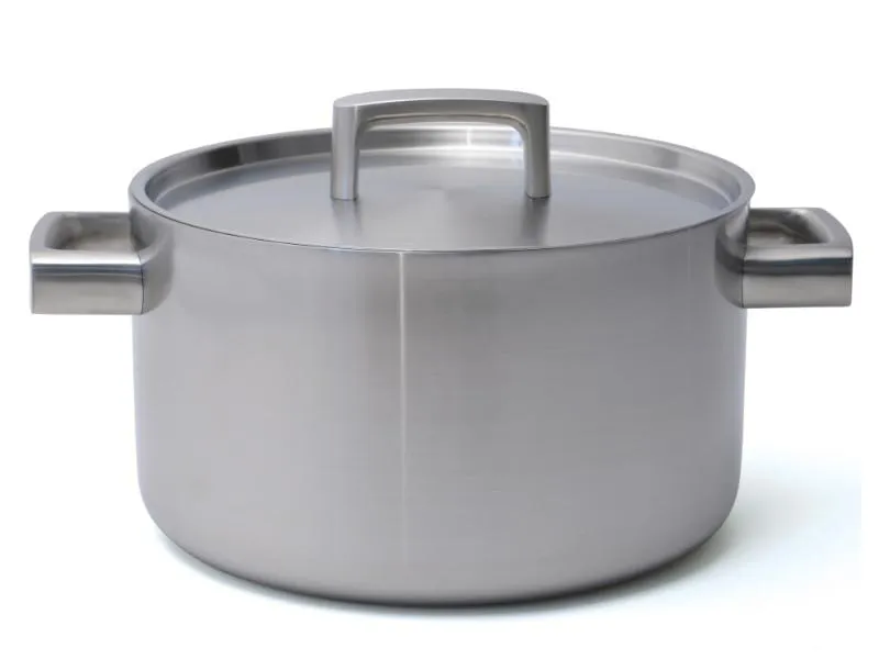 BergHOFF Ron 10" 18/10 Stainless Steel 5-Ply Covered Stockpot 6.4Qt.