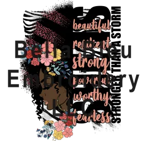 Black Girl Magic Stronger than the storm sublimation png file