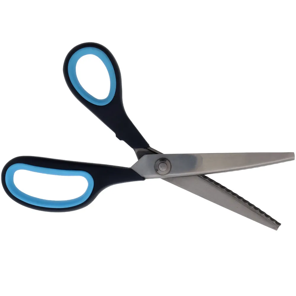 Blue Cushion Grip Pinking Shears (8.5in), Mundial #M1865-1