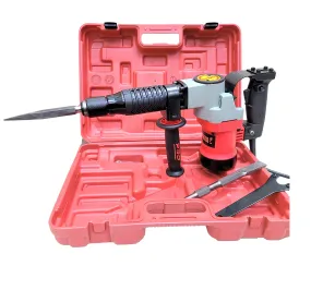 Cheston Powerful 5Kg Demolition Hammer with Chisel Hammer Bits Concrete Breaker (18mm Chuck).