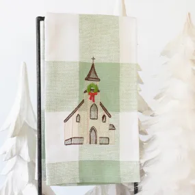 Christmas Chapel Hand Towel