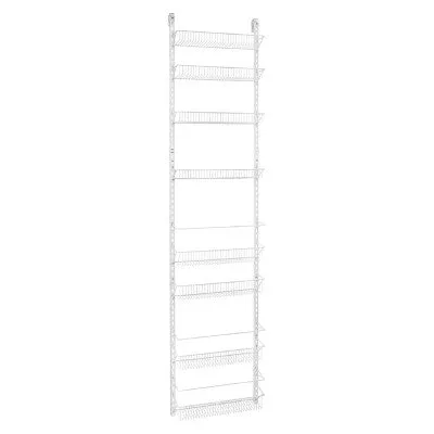 ClosetMaid 8 Tier Over-the-Door Adjustable Wire Rack White