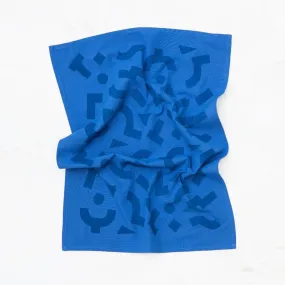 Cobalt Blue Blocks Kitchen Towel