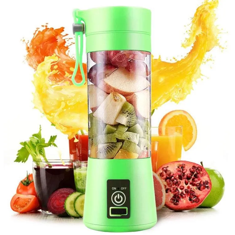 Compact 380ml USB Rechargeable Electric Juicer for Fresh Juice On-the-Go