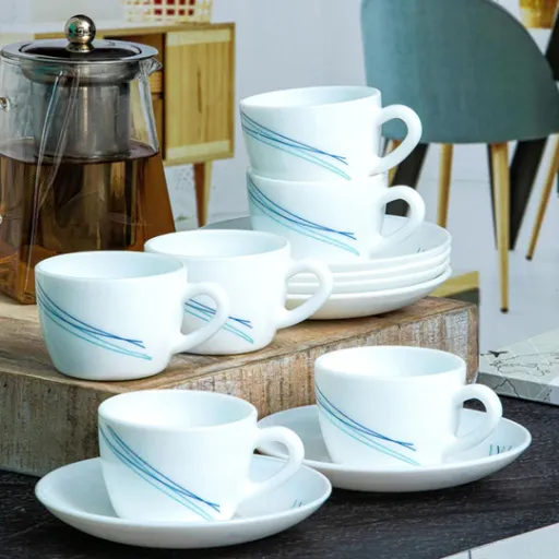 Cool Lines  Cup & Saucer Set, 6 Pcs