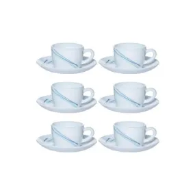 Cool Lines  Cup & Saucer Set, 6 Pcs