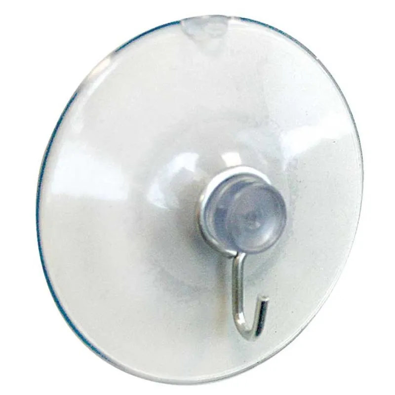 Crawford Large Plastic Suction Cup Hook 2.25 in. L 1 pk