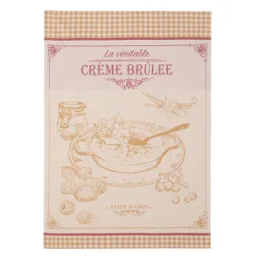 Creme Brulee French Jacquard Cotton Dish Towel by Coucke