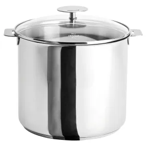 Cristel Detachable Handle 7.5-Quart Stockpot With Domed Glass Lid