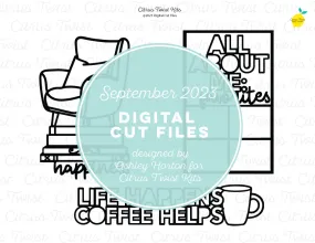 Digital Cut Files - HAPPINESS- SEPTEMBER 2023