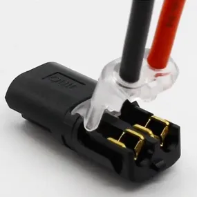 Double-wire Push-in Connector with Locking Buckle