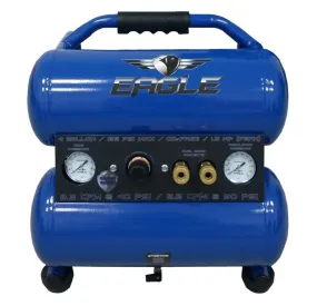 Eagle | Silent Series 1-HP 4-Gallon Twin-Stack Air Compressor