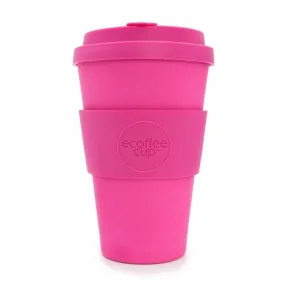 Ecoffee Cup Pink'd with Pink Lid 14oz