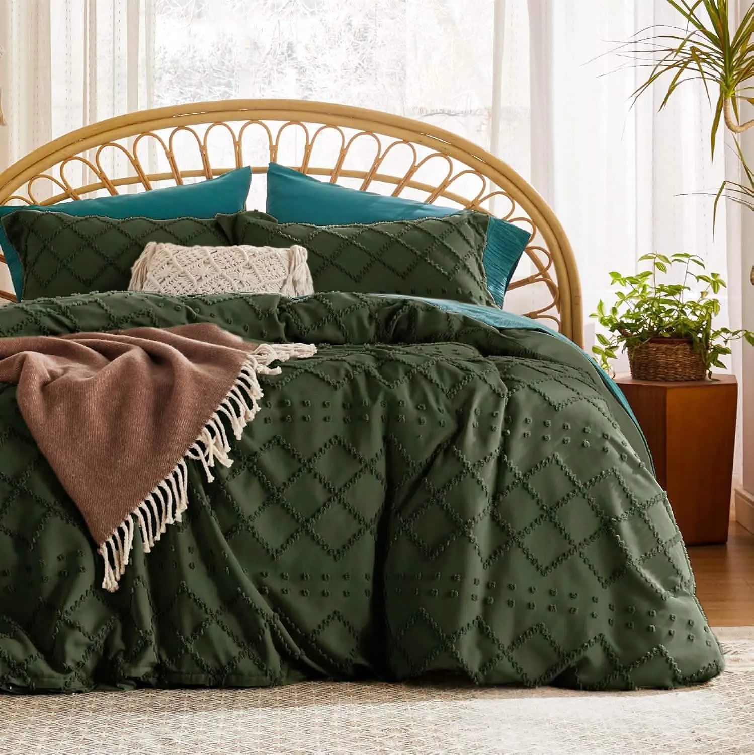 Embroidery Boho Duvet Cover Set