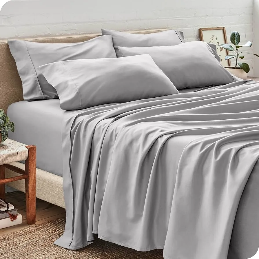 ESQ45958, Cooling Essentials, 6Pc Solid Sheet Set (Queen) Silver