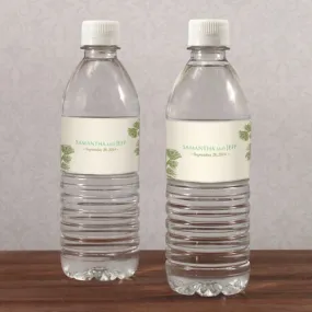 Evergreen Water Bottle Label Willow Green