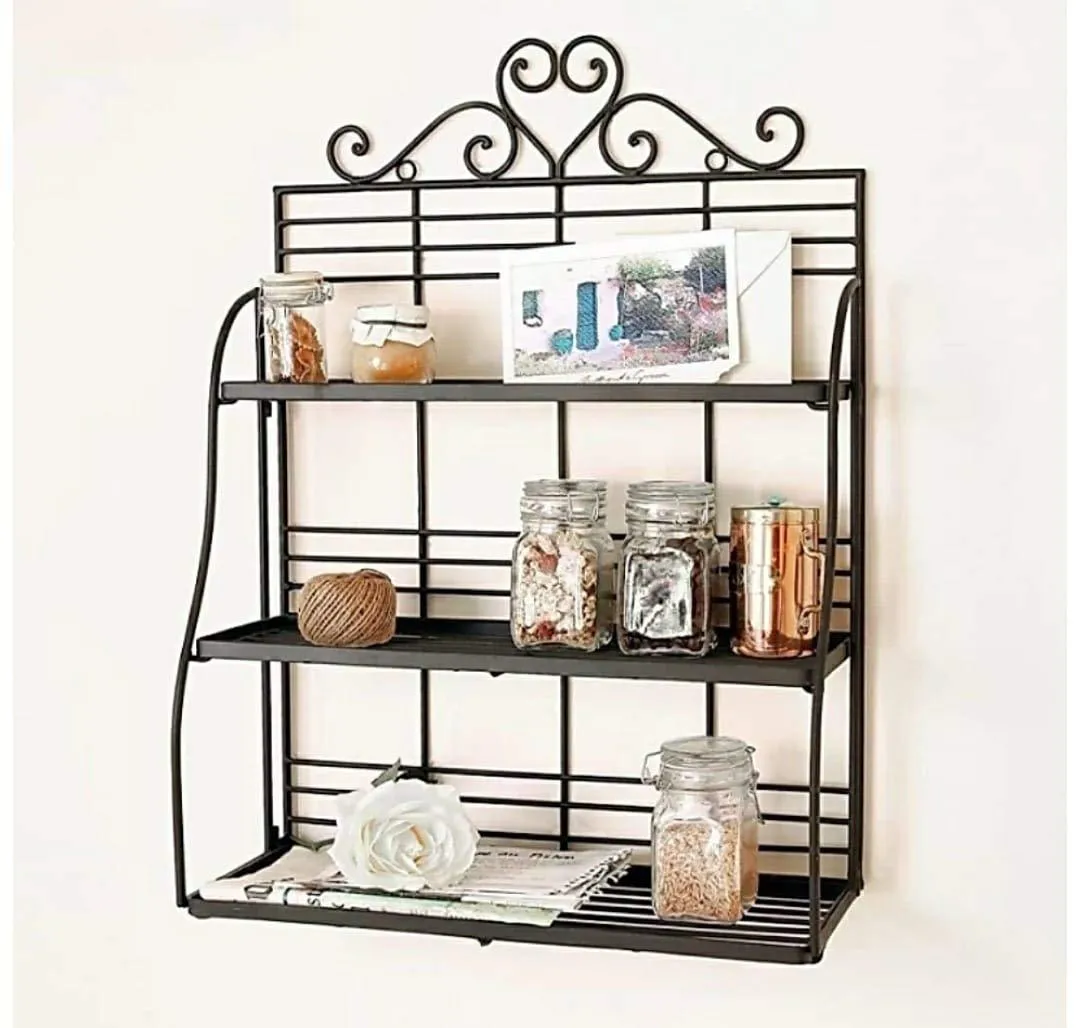 Exclusive 3-Tier Fold-able Shelf Rack Kitchen/Bathroom Counter top