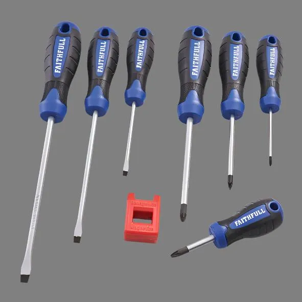 Faithfull Soft Grip Screwdriver Set - 8 Piece