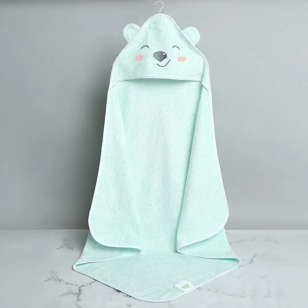 Fancy Fluff Bamboo Cotton Baby Hooded Towel- BEAR