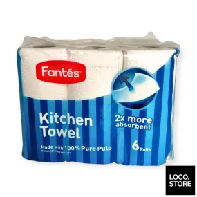 Fantes Kitchen Towel 6 rolls x 55s