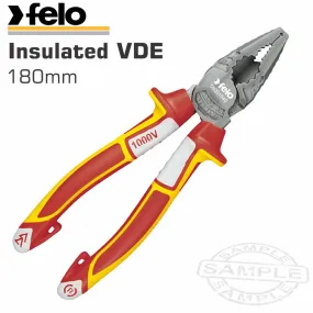 FELo Plier Comb. 180mm Insulated Vde FEL58001840