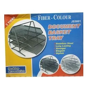 Fiber Colour 3 Tier Document Tray JS2003