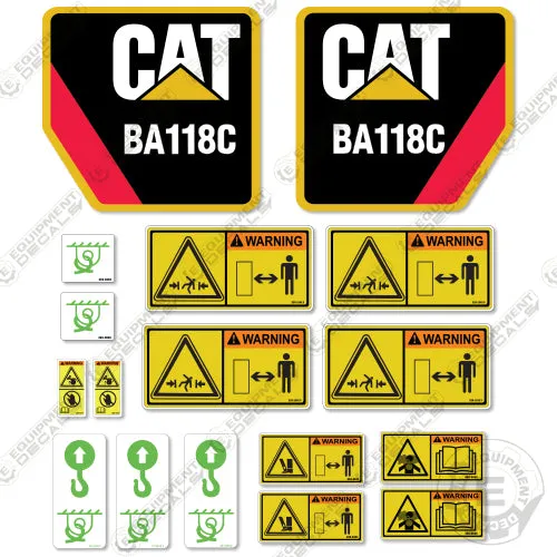 Fits Caterpillar BA118C Decal Kit Hammer