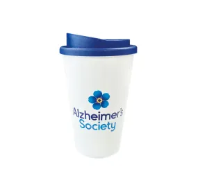 Forget-me-not flower reusable coffee cup