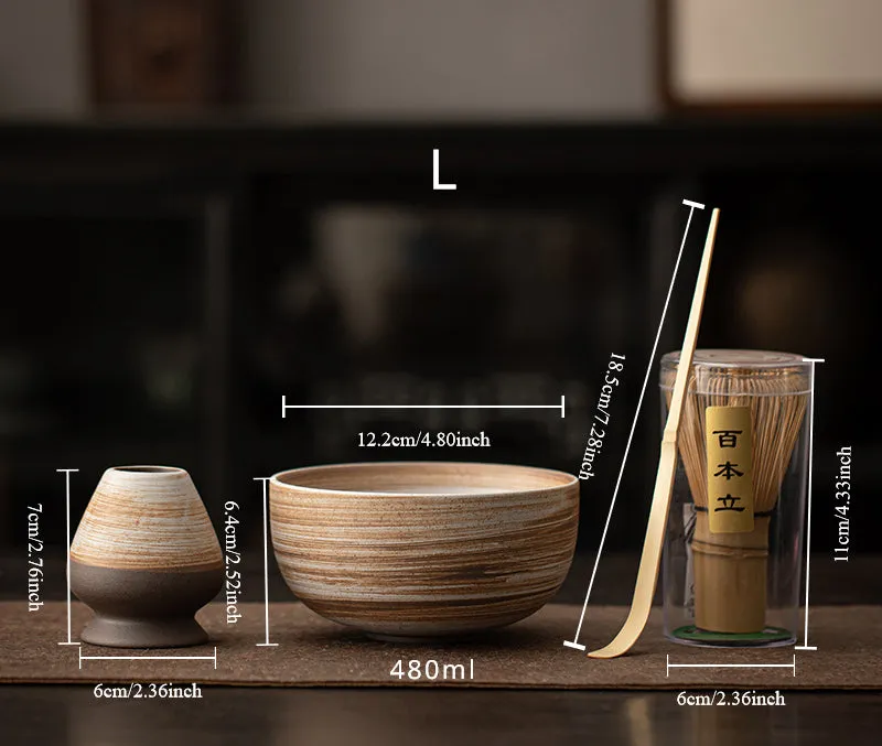 Gohobi Classic Ceramic Bowel Matcha Set