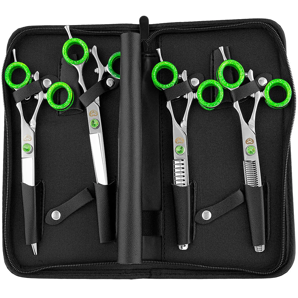 Green Swivel Shear Set by PetStore.Direct