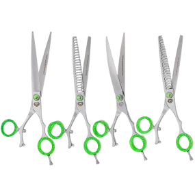 Green Swivel Shear Set by PetStore.Direct