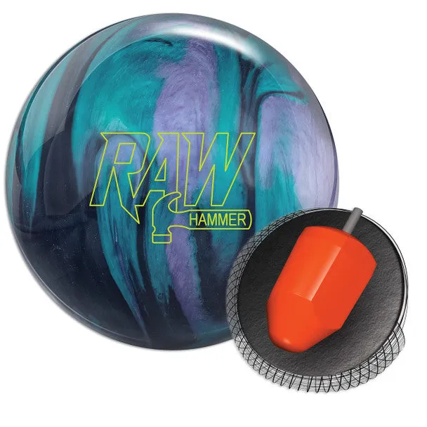 Hammer Raw Hammer Bowling Ball - Black/Purple/Teal Pearl